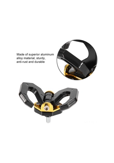 Lemestar Motosiklet Alüminyum Çift Destekli Kanca - Çelik Dayanıklı, Korumalı, Kask Çantası Asma Fonksiyonu, Tek/çift Kanca Ayarlanabilir Diğer