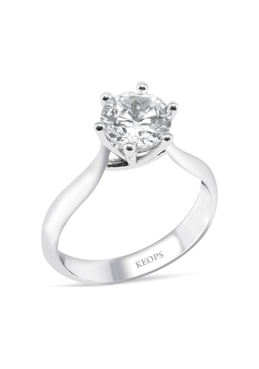 1 Karat E Renk Pırlanta Vintage Tektaş Yüzük-hrd Sertifikalı