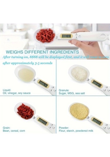 Oldfriend Siyah 500g 0.1g Hassas Dijital Mutfak Terazisi Lcd Ekran Pil İle Çalışan Abs