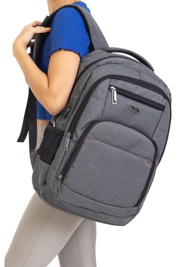 Dada 03 Lise Üniversite Darbe Emici 17 İnç 5 Bölmeli Sırt Çantası