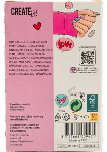 Create It Takma Tırnak Seti - Love
