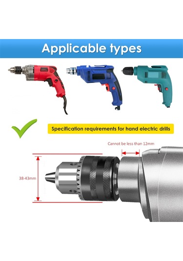 Xurunkeji Matkap Uçlu Kare Delik Matkap Ucu Adaptörü, Kesme Aparatı, Alüminyum Delik Matkabı Montaj Braketi, Matkap Sabitleme
