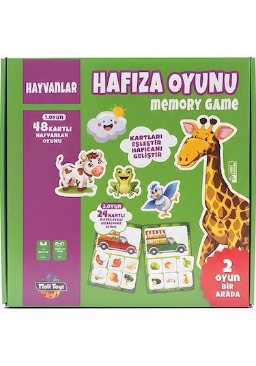 +3 Yaş Hayvanlar Hafıza Oyunu (moli Toys)