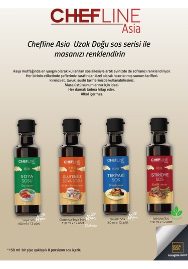 Glutensiz Soya Sosu Chefline Asia 150 ML