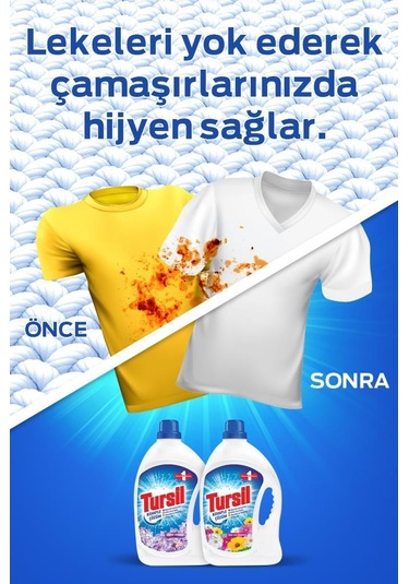 Tursil Sıvı Çamaşır Deterjanı Leylak Bahçesi 4 x 2145 ML 132 Yıkama