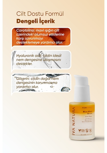 Iva Natura Mavi Işık Karşıtı Cilt Bakım Serumu 30 ML