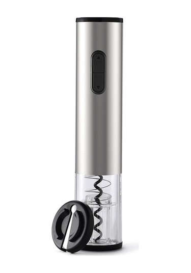 "şarap Açacağı - Usb Şarjlı Otomatik Şişe Açma Makinesi, Paslanmaz Çelik, Ev Parti Restoran İçin" Gümüş Gümüş