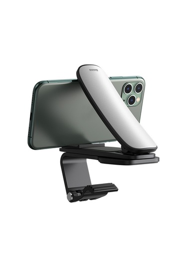 Soulader Zuomee Youpin Araç İçi Telefon Tutucu, Geniş Ağız Tasarımı, Çelik Kapaklı, 4.7 - 6.5 İnç Ekran Boyutlarına Uyumlu, Sağlam Ve Pratik Gümüş