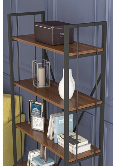 Wood House - Eftelya Kitaplık Ceviz