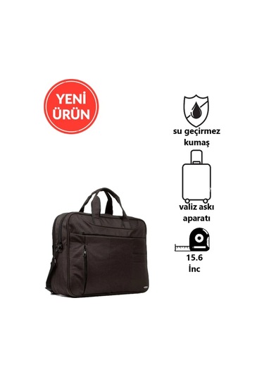 Kingstone Keten Notebook Laptop Evrak Çantası Siyah- 17 İnç