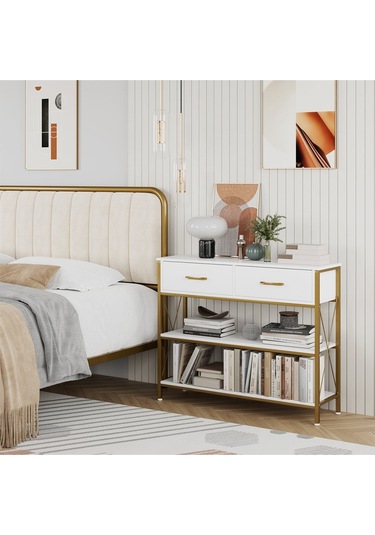 Jennifer Gold Metal Beyaz Dresuar Beyaz