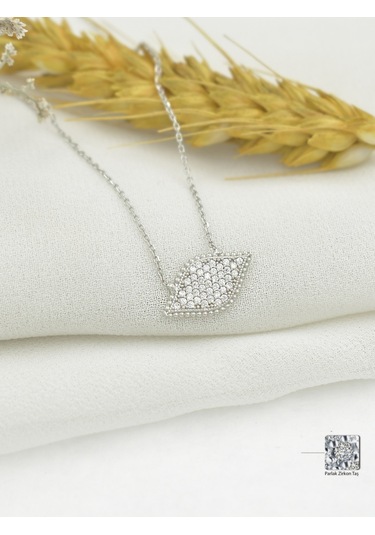Brezza Lusso Jewelry Timeless Series Zirkon Taşlı Gümüş Sonsuz Görüş Kolyesi Gümüş