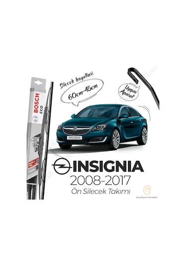 Opel İnsignia Ön Silecek Takımı 2008-2016 Bosch Eco