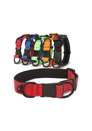 Tasmalı Suya Dayanıklı Kumaş Pet Yansıtıcı Yaka For Waterproof Collar + Leash, S Siyah Turuncu