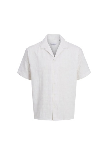 Jack & Jones 12269636 Jjematteo Resort Shırt Ss Sn Erkek Gömlek White