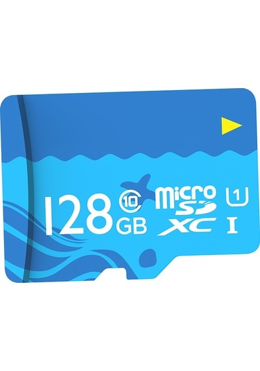 Netac P500 128gb Mikro Sd Kart - Uhs-1 Class10, 80mb/s Okuma Hızı, Kameralar İçin Dayanıklı Hafıza Kartı Deniz Mavisi