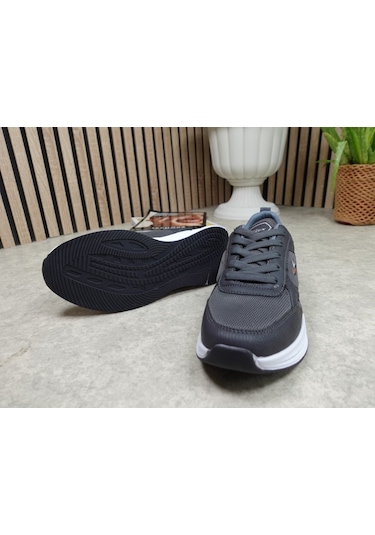Günlük Fileli Erkek Sneaker Bağcıklı Kalın Taban Ayakkabı 8011 001