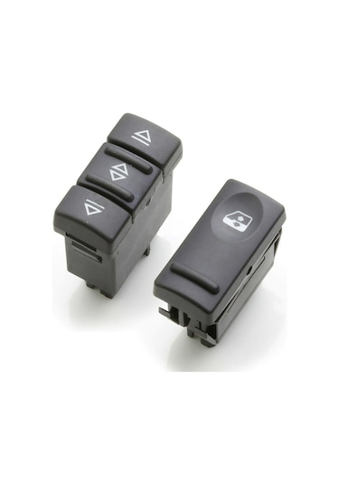 Renault 19 R19 Sağ + Sol Cam Düğmesi Anahtarı Takımı 1988-1996
