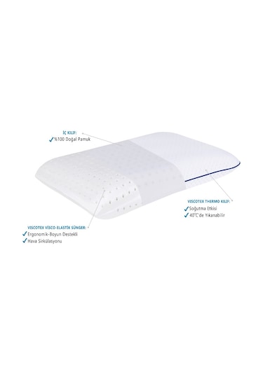 Viscotex Tombul Yastık 56x37x12