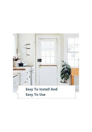 Çeşitli Kapılar İçin Uygun 1 Adet Siyah Döner Cıvatalı Kapı Kilidi