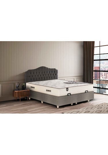 Çift Kişilik Basic Plus Baza 8 Mm Mdf +azra Sleepy Yatak + Prenses Seti Yatak Baza Başlık - 140 X 200 Cm 150x200