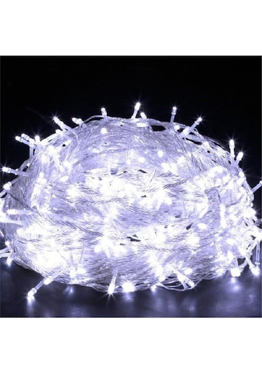 Pazariz 100 Led Beyaz Renk Süs Işık 10 M