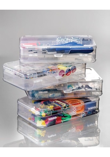 Periboia Hobi Kutusu - İki Katlı Çok Renkli