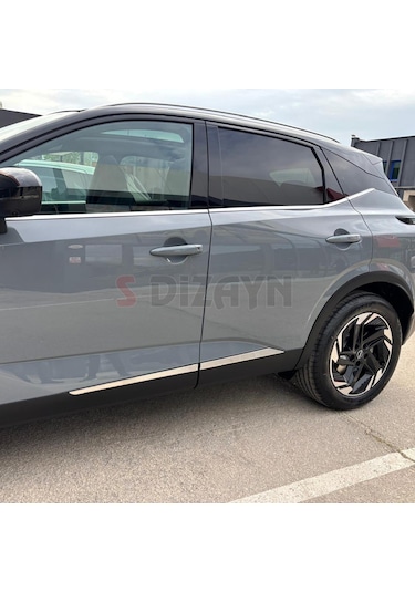 S-dizayn Nissan Qashqai Krom Yan Kapı Çıtası 4 Prç 2021 Üzeri Mat Krom