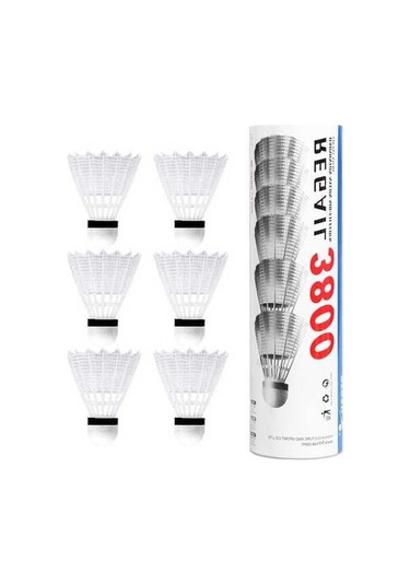 Flybuy Topu Spor Rüzgara Plastik Mekan Malzemesi Kullanım İçin İç/dış Dayanıklı Dayanıklı Badminton 6'li - İz