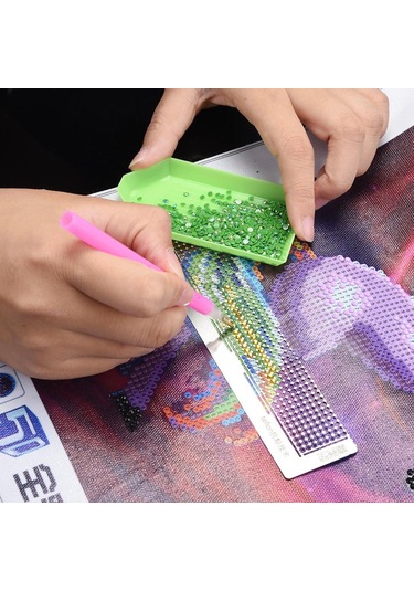 Xiyyadms Elmas Tablo Hizalama Cetveli - Paslanmaz Çelik Dıy Elmas Boyama Aracı 3 Boyut Seçenekli Diğer