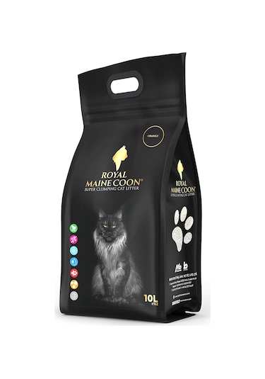 Royal Maine Coon Portakal Kokulu Perlit Kedi Kumu 10 L