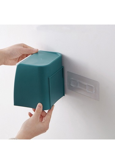 Jeemson Duvar Veya Masa Üstü Kullanıma Uygun Deliksiz Otomatik Geri Tepki Atık/ev Aletleri Saklama Kutusu Gri Gri