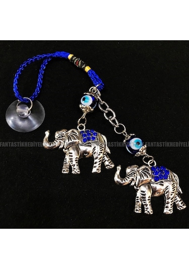 Fil Nazar Oto Araba Hediyesi Vantuz Otomobil Dikiz Ayna Süsü