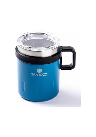 Tantitoni Mavi Çift Katmanlı Pasl. Çelik Termos Bardak 350ml