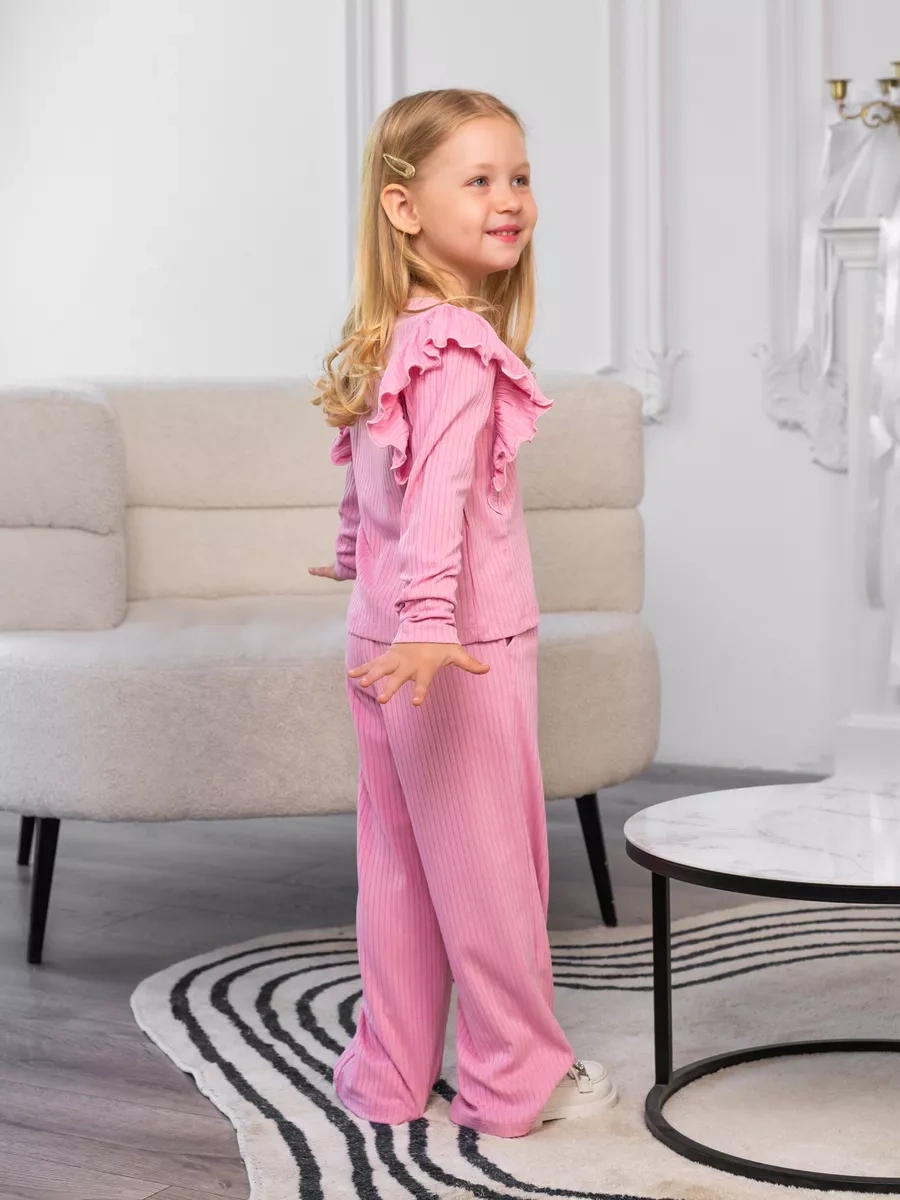 Nika Boo Şık Pantolon Takım Kıyafet Çift Seti 241287267 Pembe