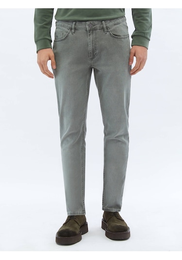 Vizon Slim Fit Denim Pamuk Karışımlı Pantolon 4287244 Vizon