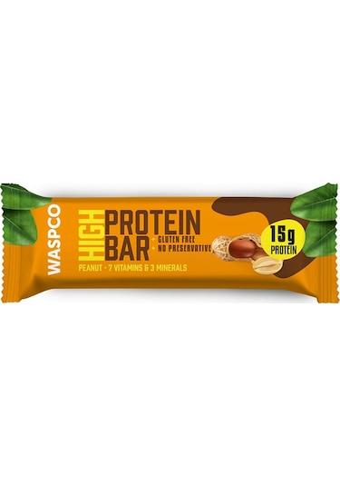 Waspco Yer Fıstıklı Yüksek Protein Bar 50 G x 1 Adet