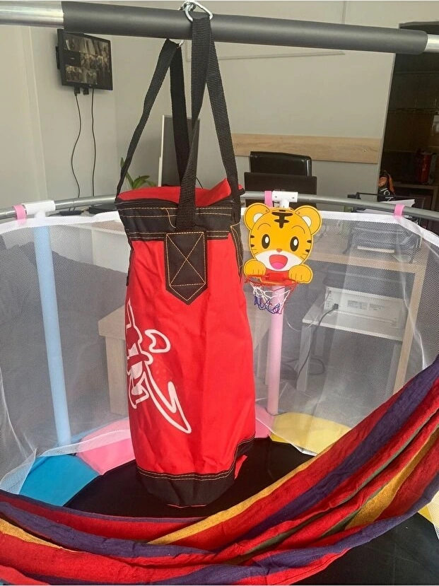 150cm Trambolin Fileli Büyük Boy Spor Trambolini