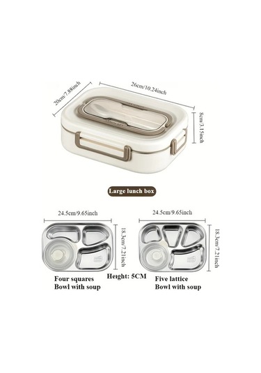 Pazly Paslanmaz Çelik Kahverengi İki Kareli Bento Set, İzolasyonlu Sızdırmaz, Mikrodalga Uygun, Çatal Kaşık Hediyeli Altın, Guangdong, Çin İmalatı Altın