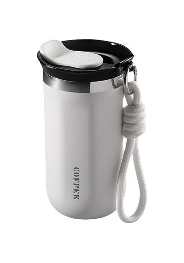 Ranyeek 304 Çelik Isı Yalıtımlı Kupa 500ml Beyaz - 6-12 Saat Sıcak/soguk Saklama - Üniversite Öğrencisi Kadınlar İçin Şık Kişisel Su Bardağı Diğer