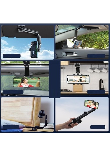 Larimar 1080 Dönebilen Çok Fonksiyonlu Telefon Tutucu