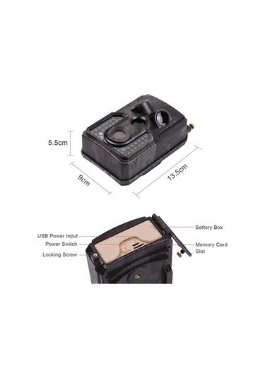 Dancemonkey Andoer Yaban Hayatı Kamerası - 1080p, 120 Açıklık, 0.8s Tetikleme, Ir Gece Görüşü, Ip54 Su Geçirmez, 32gb Harici Bellek, 1/4 Arayüz Çok Renkli