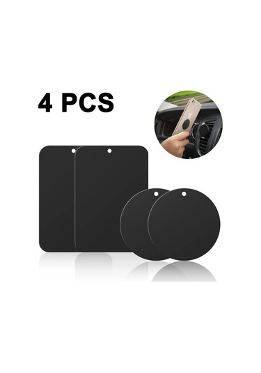 4 Adet Mat Siyah 40mm+45 65mm Cep Telefonu Tutucu Aksesuar Yaması