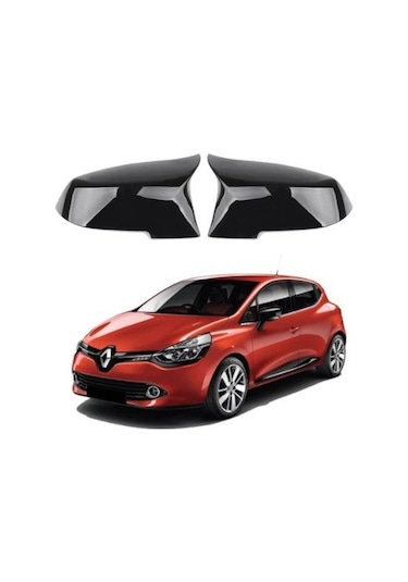 Renault Clio 4 (2017-2019) Yarasa Ayna Kapağı (Parlak Siyah)