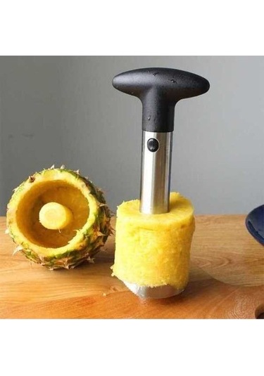 Ulzyvf Ananas Dilimleyici & Çekirdek Aleti - Pratik Gümüş Meyve Aleti Gümüş