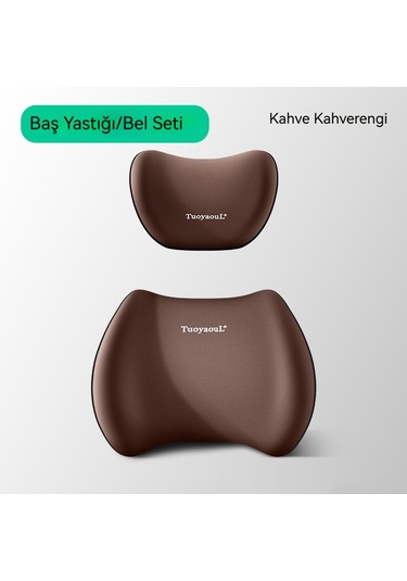 Aurora Araba Koltuk Başı Seti Kahve Rengi 1 Set