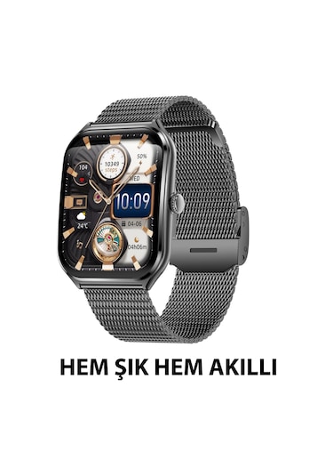 Logia Ultra Thin Edge 48 MM Metal Kordon Akıllı Saat (Distribütör Garantili)
