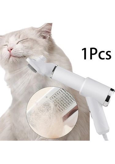 Homyl Kedi Saç Kurutma Blower Pet Slicker Fırça 2'si 1 Arada