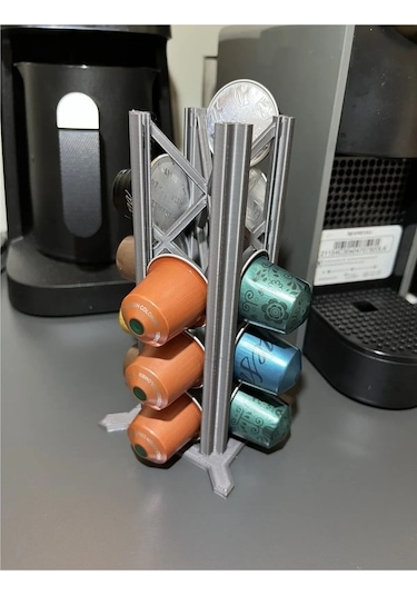 Nespresso Ve Starbucks Uyumlu Kapsül Kahve Standı Gri