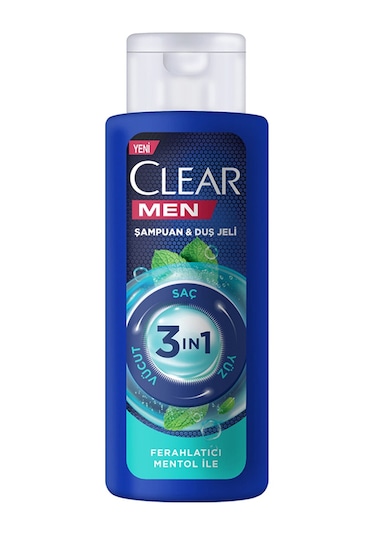 Clear Men Mentol 3in1 Duş Jeli & Şampuan 90 ML